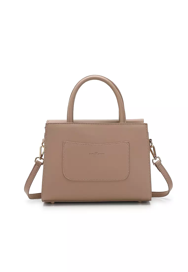 Women's Top Handle Bag / Sling Bag / Crossbody Bag (Tas Selempang / Tas Tangan) - Cokelat