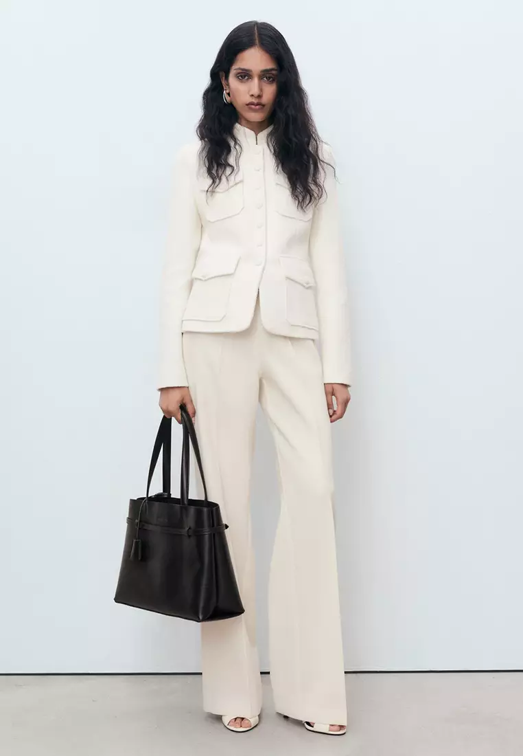 Bouclé Jacket with Pockets