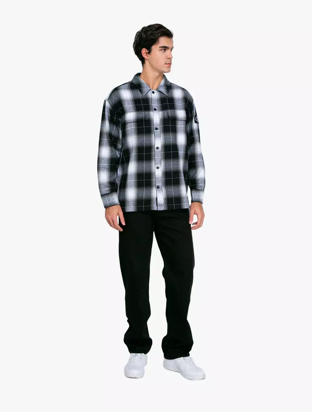 Jual Calvin Klein Calvin Klein Jeans Check Shirt Black black