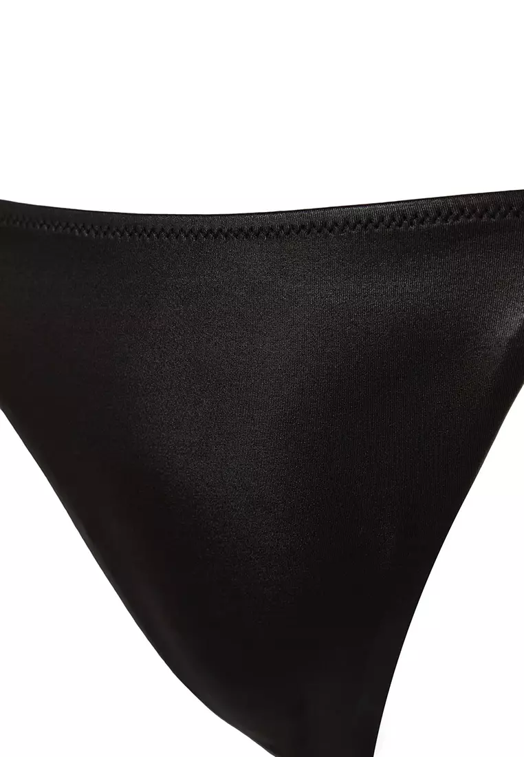 Black Tied Brazilian Bikini Bottom TBESS24BA00111