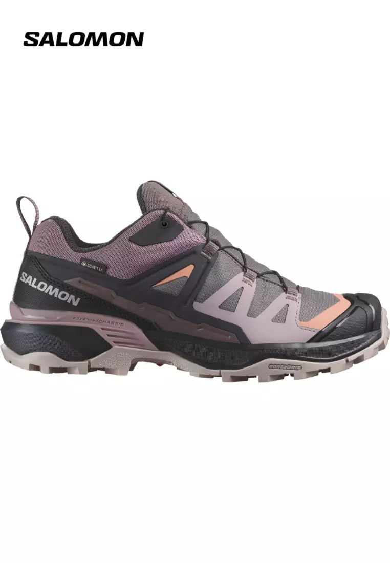 Discount on Salomon  shoes - SKU: Salomon X Ultra 360 GTX Women Outdoor Shoes in Plum Kitten / Phantom / Cork