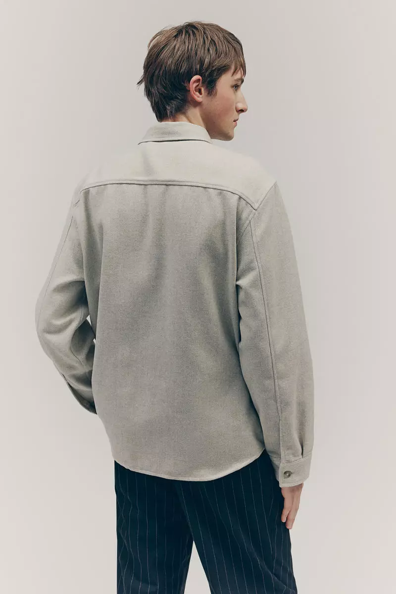 Regular Fit Felted overshirt