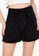ZALORA BASICS black 100% Recycled Polyester Self Tie Shorts FCA07AAA4951D9GS_3