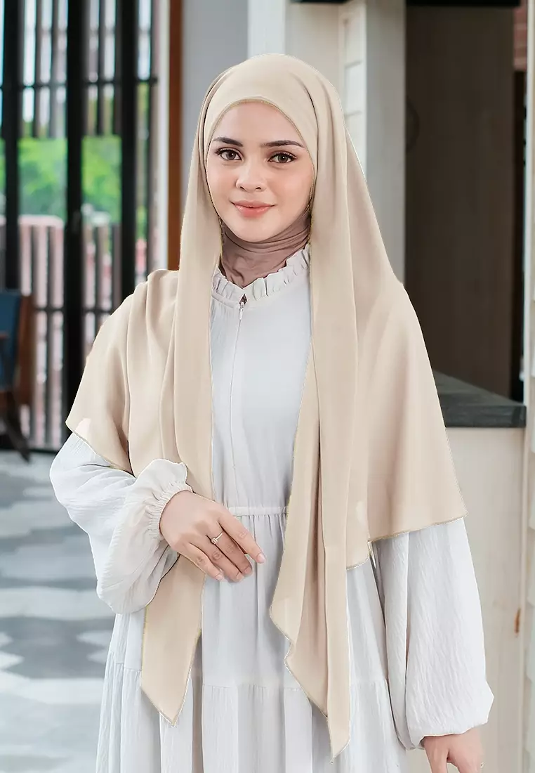 HIJAB INSTAN PAULA - LIGHT CREAM