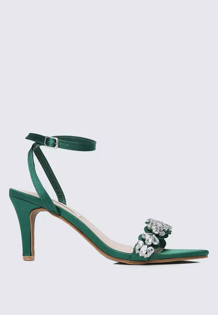Discount on My Ballerine  shoes - SKU: My Ballerine Liliana Comfy Heels In Green