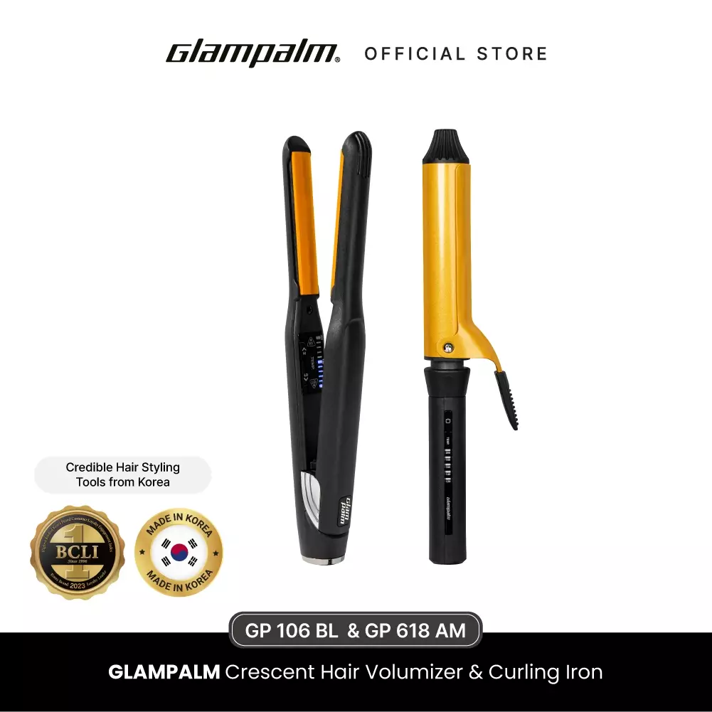 Paket Glampalm Catokan Volumizer GP106BL - Pengeriting Rambut GP618AM