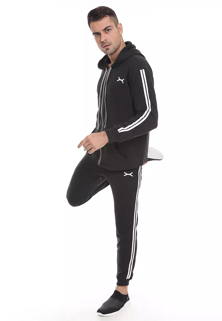 FLEXZONE Sport Hoodie Jacket Stepup Series Black