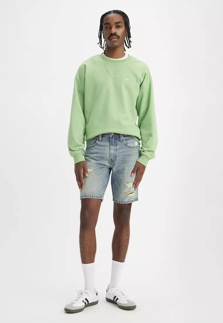 Green levi shorts outlet