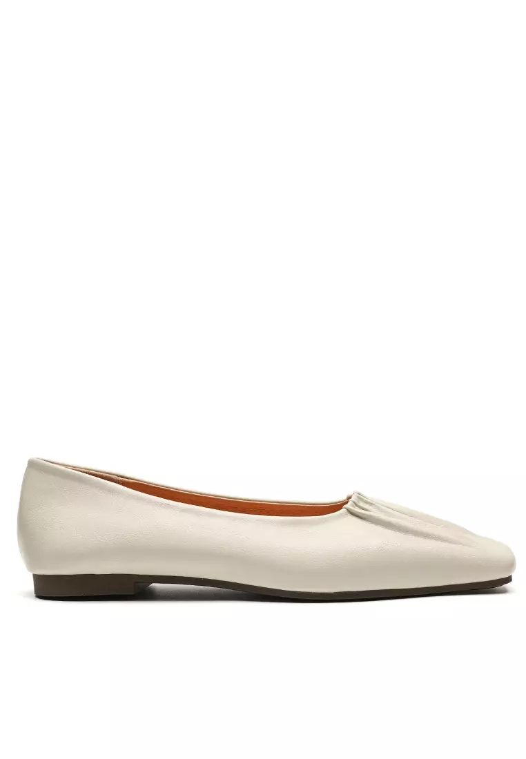Twenty Eight Shoes Square Toe Microfiber Leather Flat Shoes WW888-1