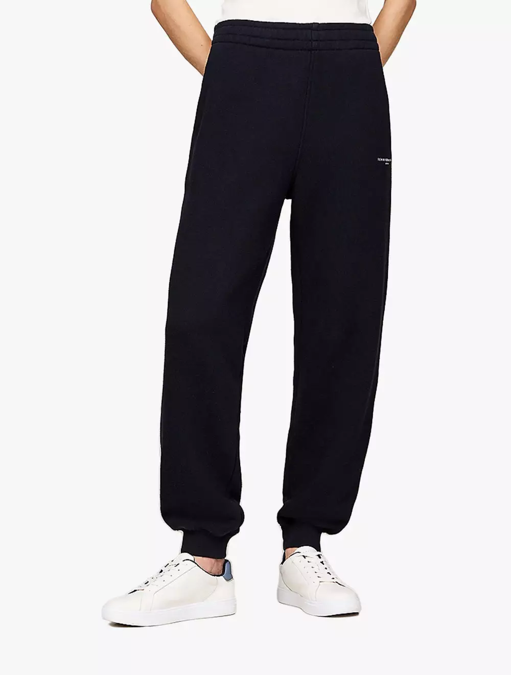 Tommy Hilfiger - Side Logo Cuffed Joggers - Navy - Navy