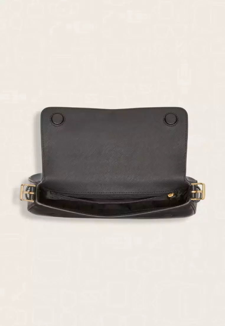 Kate Spade Madison Saffiano Leather Small Flap Shoulder Bag Black