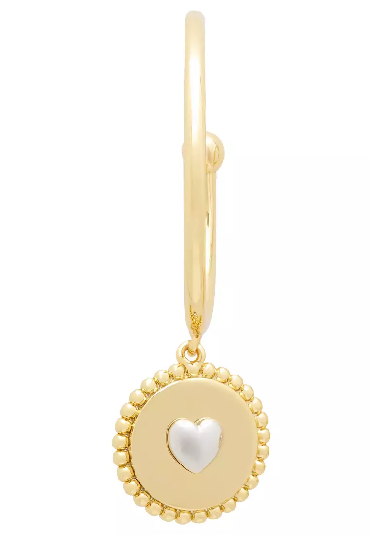 Heartful Hoops Earrings in Gold/ Silver kg151
