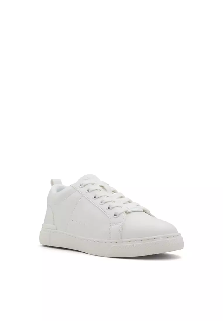 Aldo white leather sneakers shop