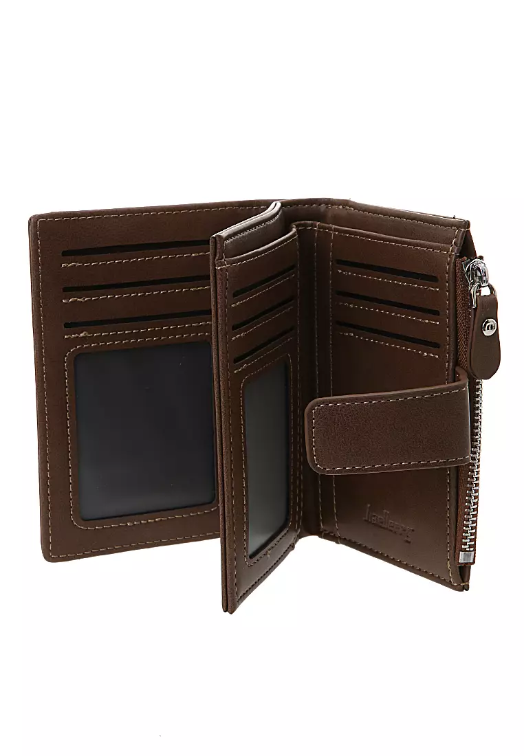 Dompet Kartu Pria Model Pendek Card Wallet Many Slot Material PU Leather ORIGINAL