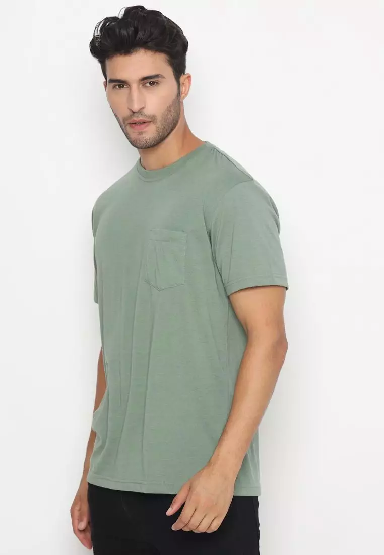 MATSUDA Kaos Polos Pocket T Shirt Cotton Chuo