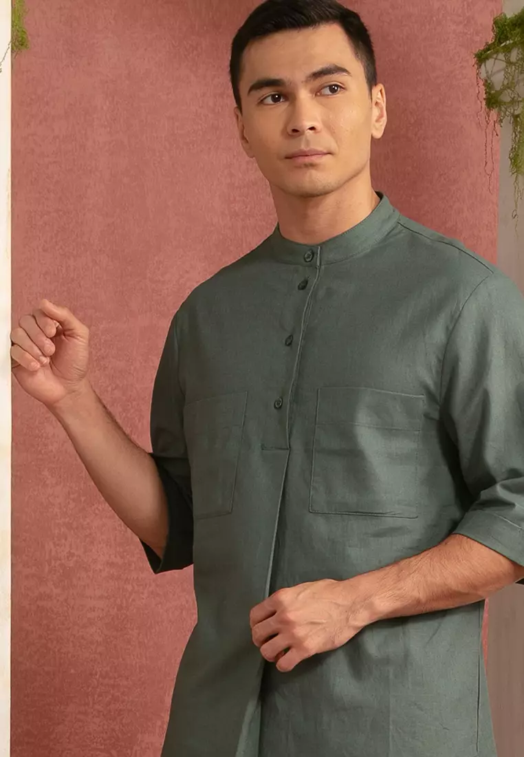 【KO】OLE SHIRT Buy ZALIA BASICS Men's Linen Regular Fit Shirt 2025 Online | ZALORA
