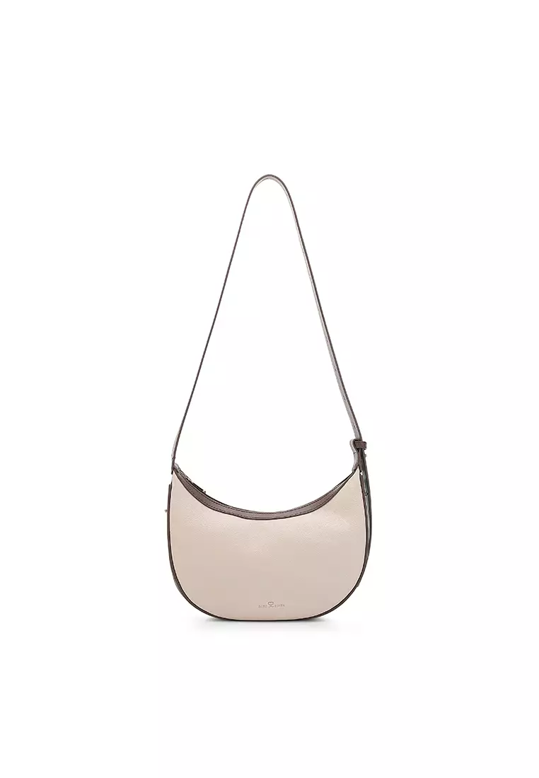 Women's Shoulder Bag / Sling Bag / Crossbody Bag (單肩包 / 斜孭袋) - 米黃色 / 棕色