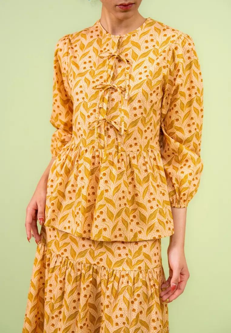 Bayu Somerset Tallulah Set Ribbon - Petalwhim Cream