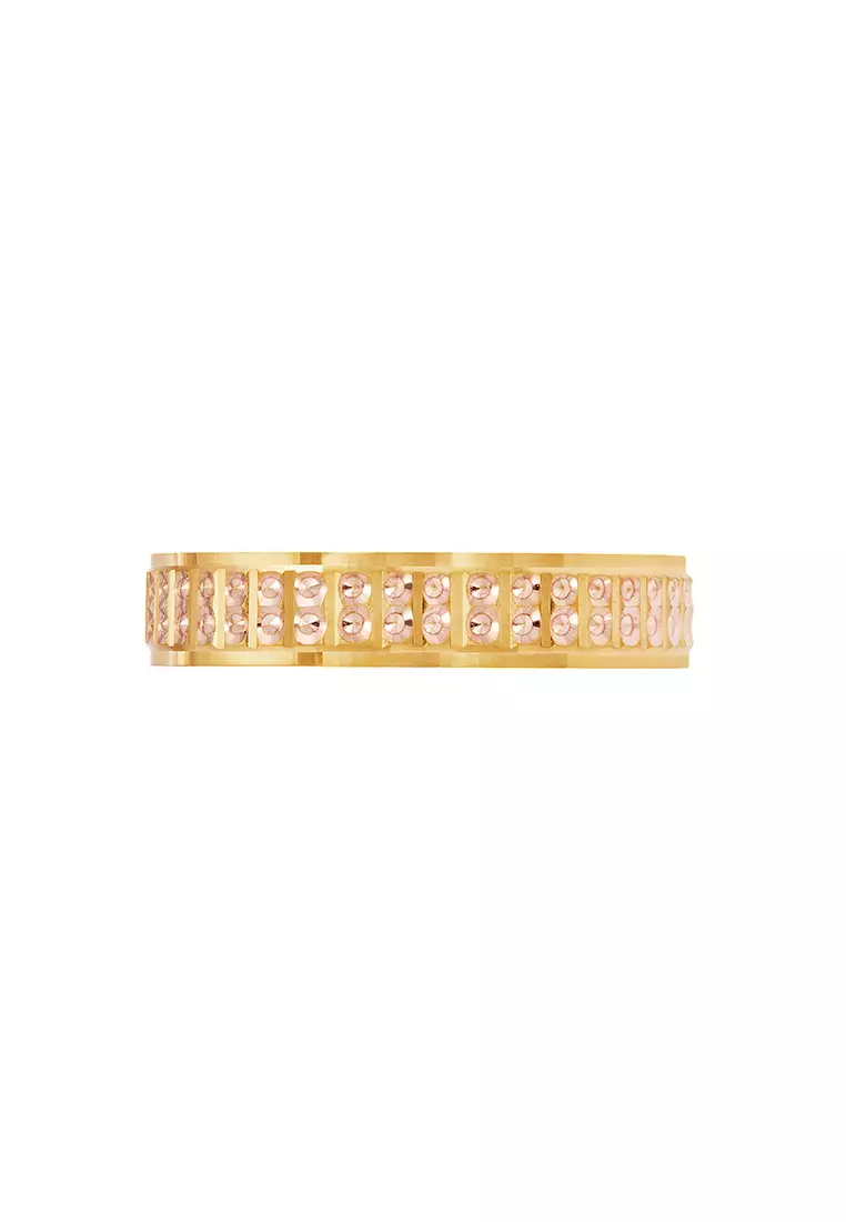 Oro Italia 916 Yellow and Rose Gold Ring GR44950321(R)-BI (22K Gold)