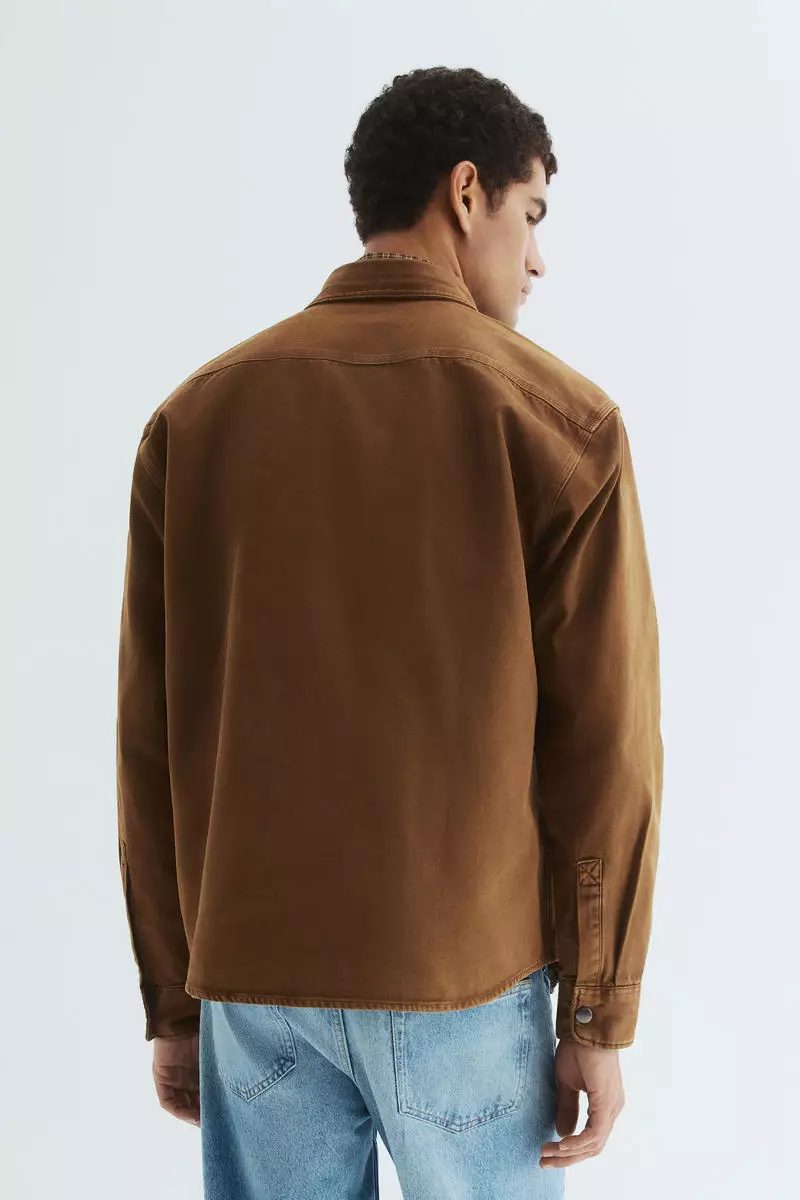 Oversized Fit Canvas overshirt