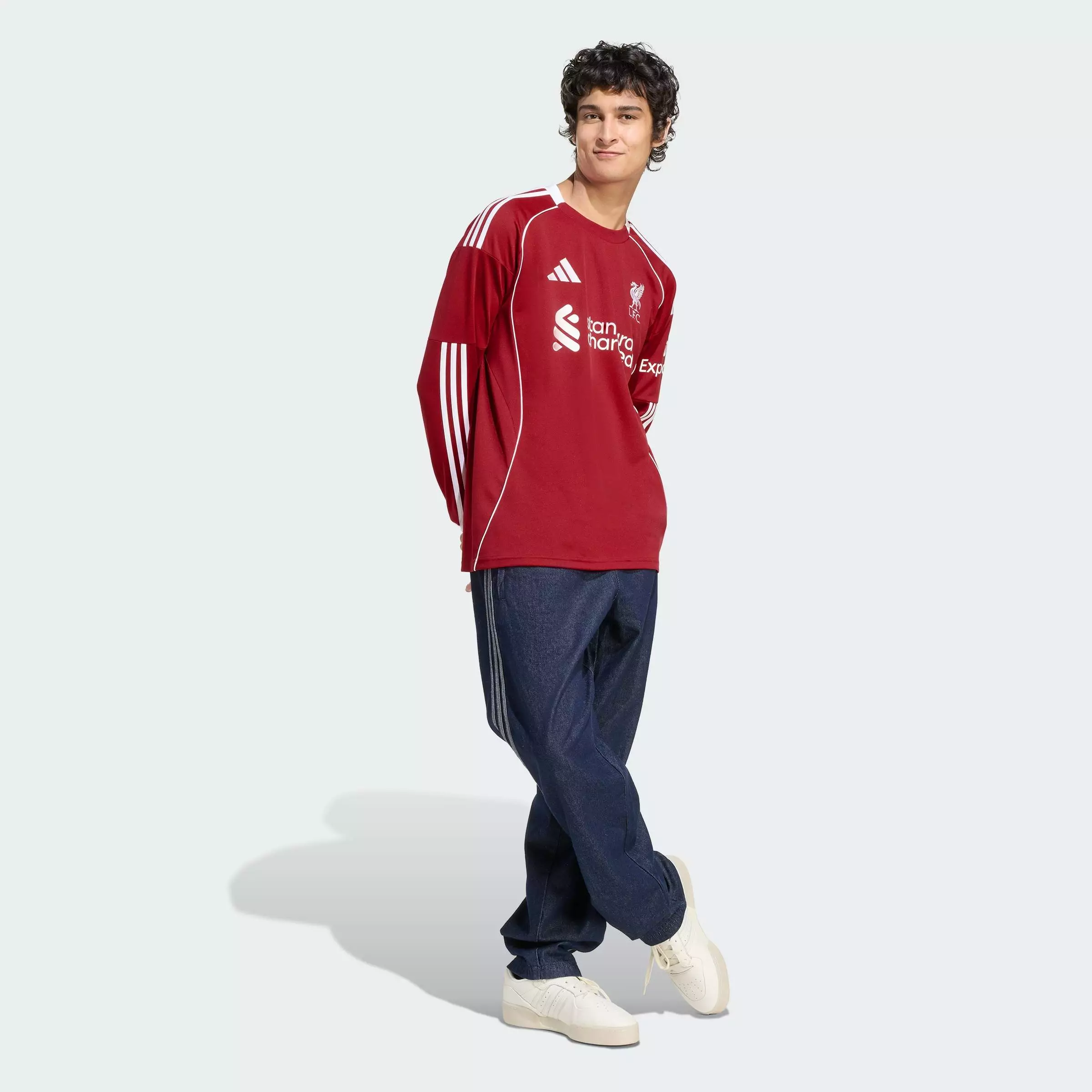 Football Liverpool FC 25/26 Long Sleeve Home Jersey Men Red JV6456