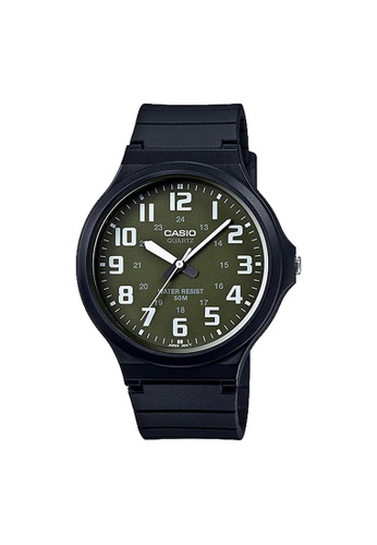 CASIO black Casio Large Case Analog Watch (MW-240-3BV) 06E98AC659DAACGS_1