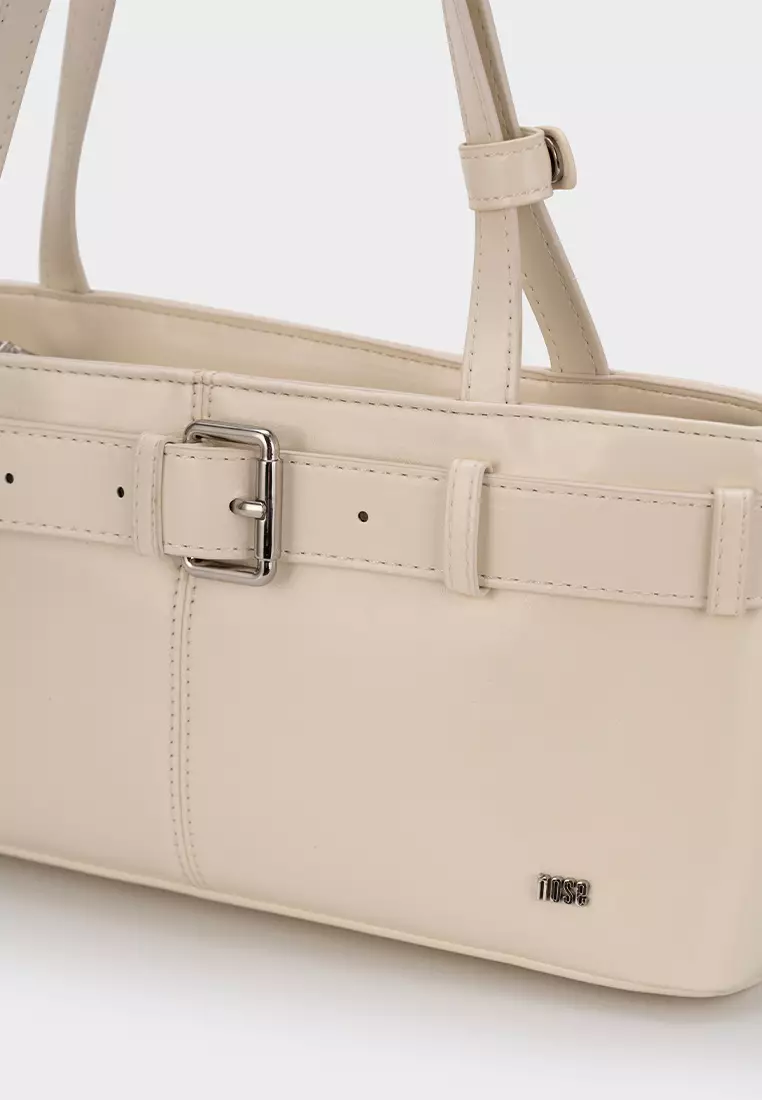 BUCKLE-BELT SHOULDER BAG