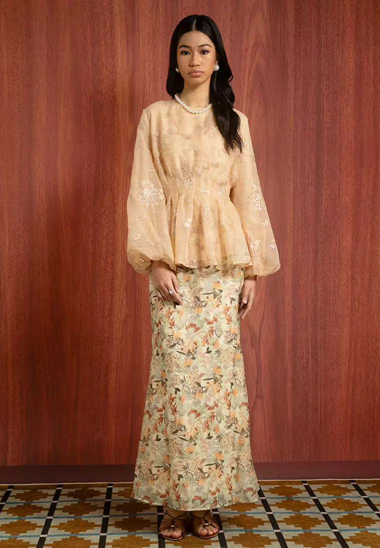 ELLIE KURUNG PEPLUM SET