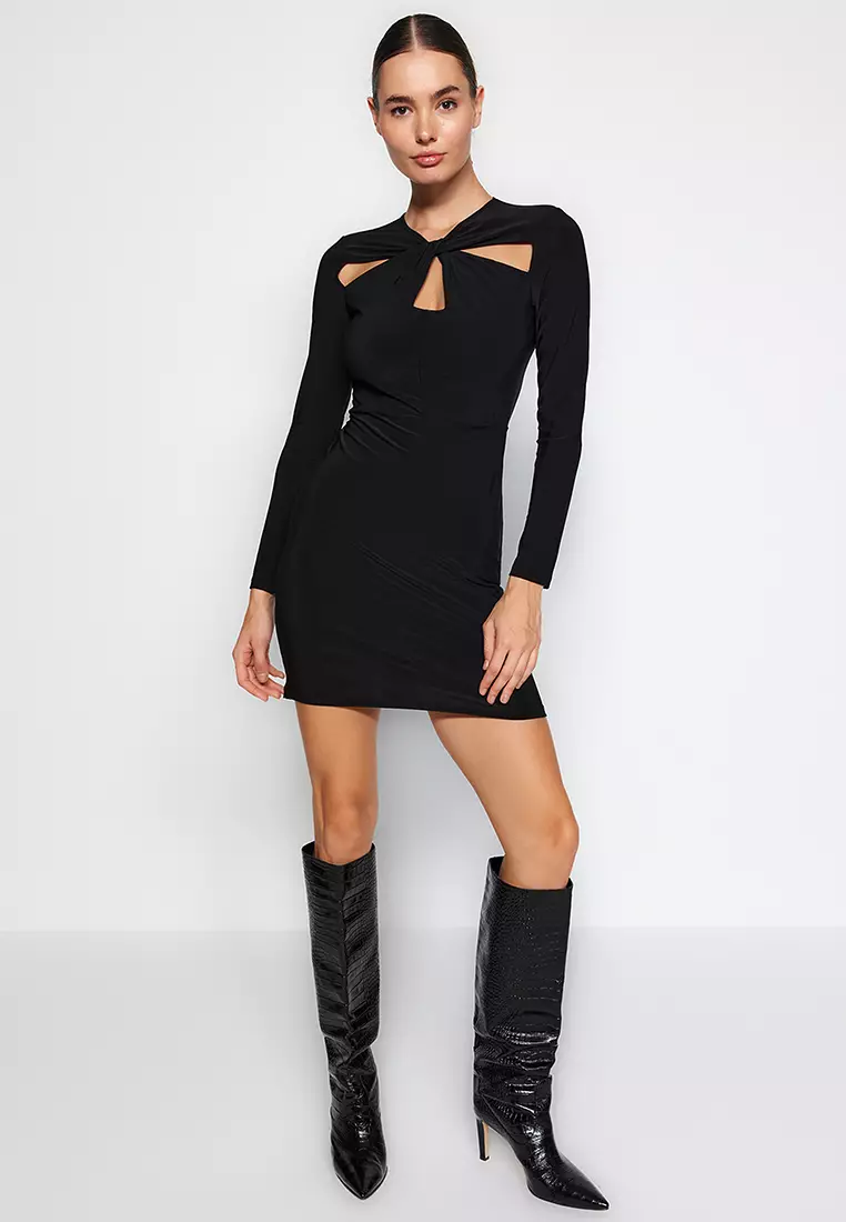 Cut Out Detailed Stretchy Dress