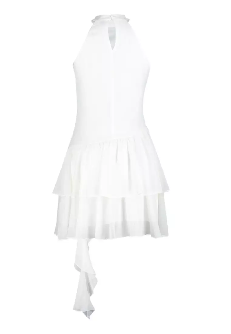 A-Line Ruffled Short Elegant Evening Dress