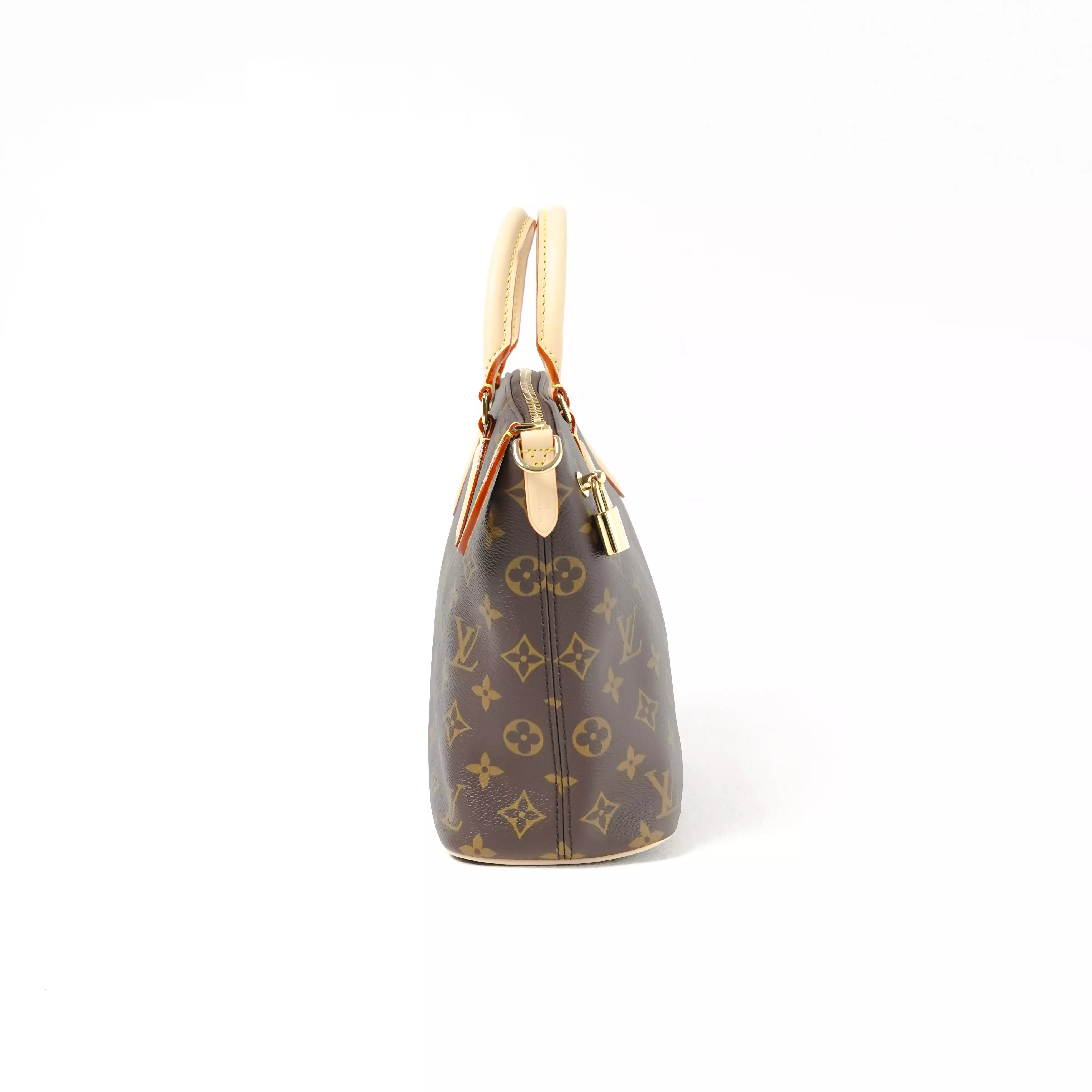 Tas LOUIS VUITTON LV LOCKIT PM ECLIPSE BROWN TOP HANDLE BAG 100% ORIGINAL