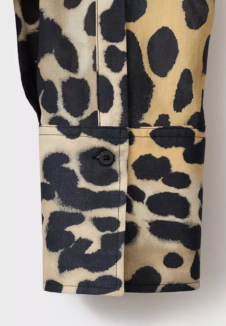 Cotton Shirt With Animal Print
