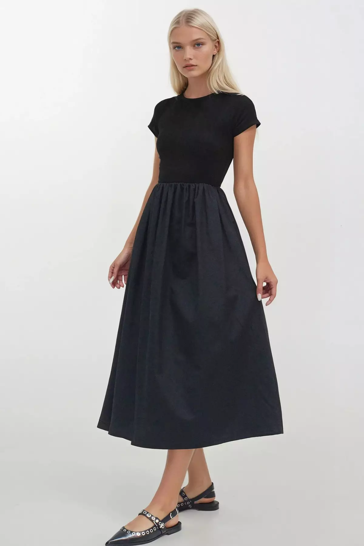 Ruched Midi Dress