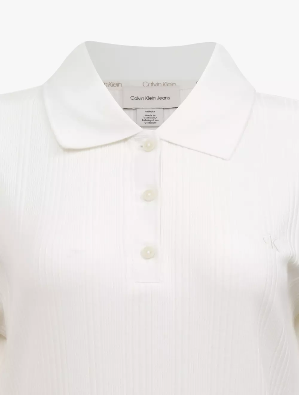 Calvin Klein - SS Variegated Rib Polo Mini Dress