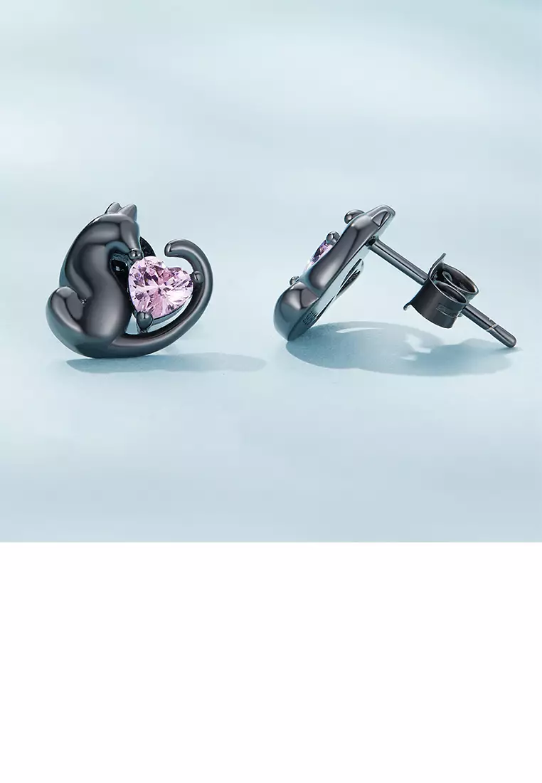 Cat earrings pandora top