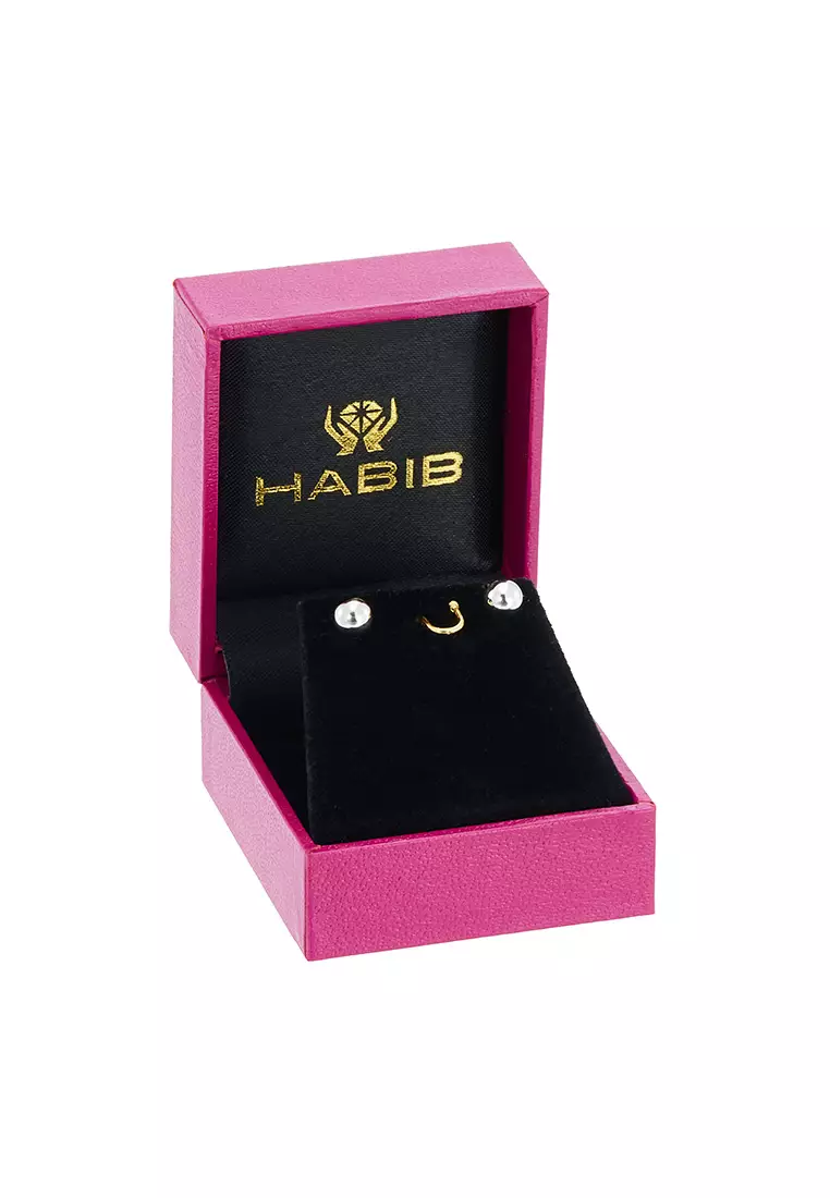 HABIB 750/18K White Gold Earrings EA06-5MM