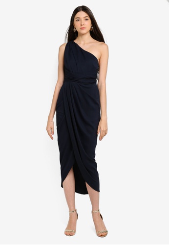 Buy Forever New Mandy One Shoulder Drape Maxi Zalora Hk