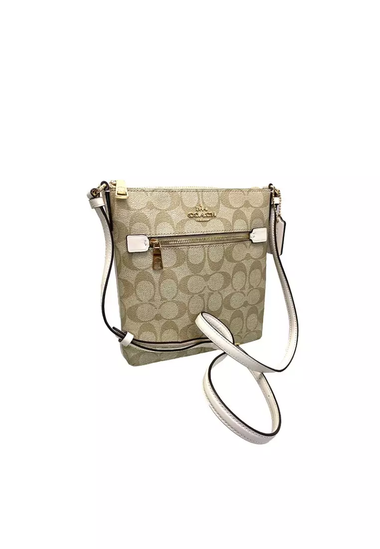 Coach Mini Rowan File Bag In Signature Canvas CF340 Light