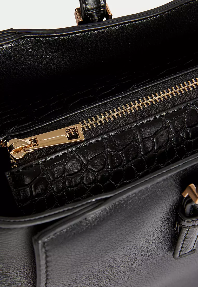 Faux Leather Tote Bag