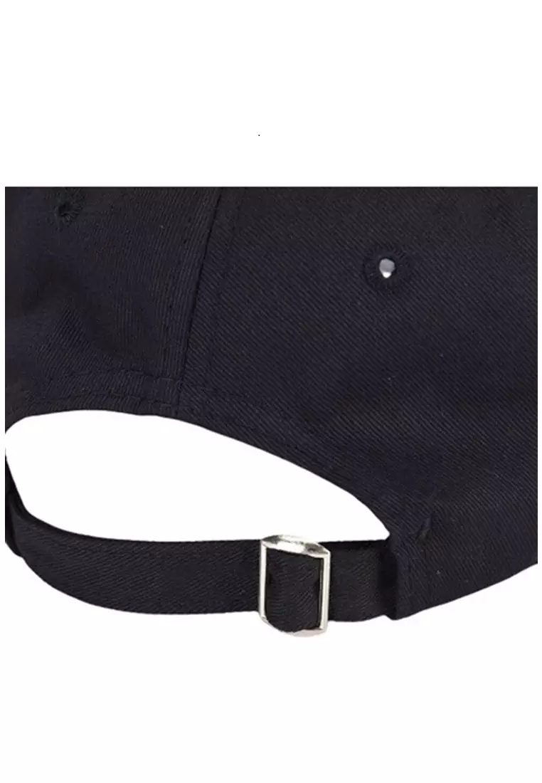 Drsh Topi Baseball Pria & Wanita Japanese Letter Katakana Resizable Strap Material Cotton ORIGINAL - Black