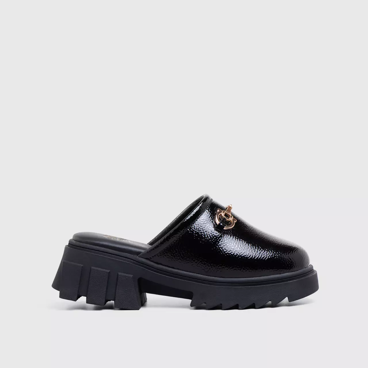Gamila Sandals Patent Black