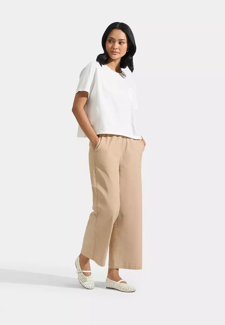 Boxy Tee With Patch Pocket