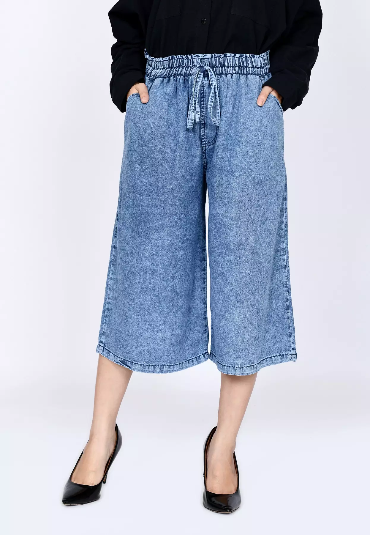 Kulot jeans denim clearance