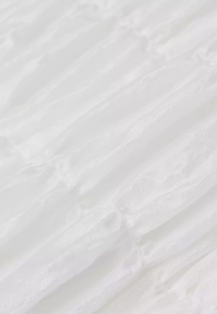 Buy URBAN REVIVO Shirred Puff Sleeve Blouse 2024 Online ZALORA