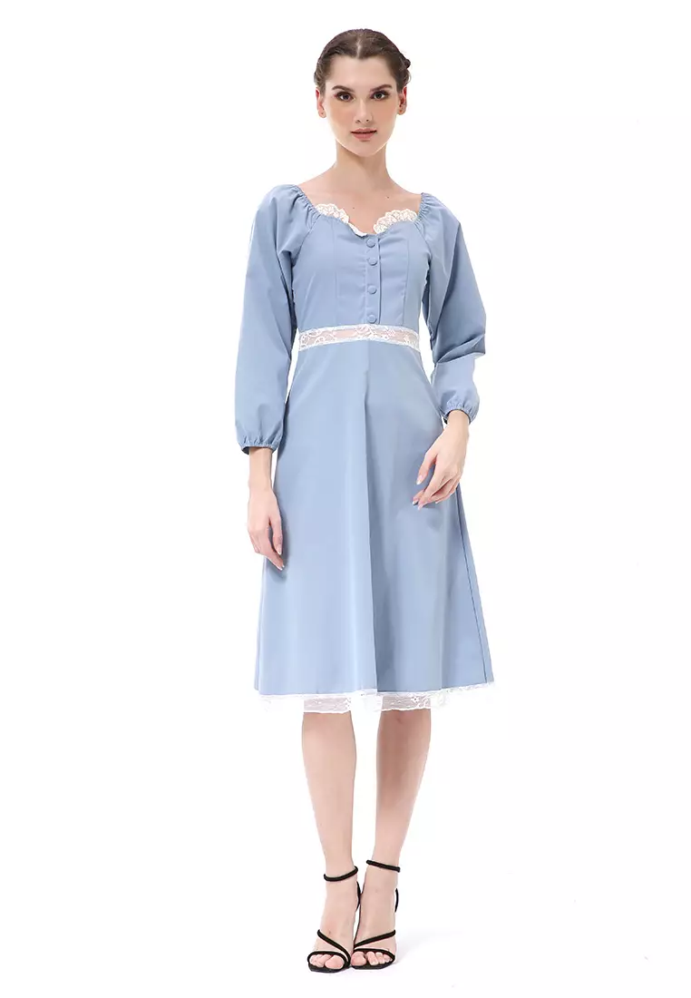 Dress vintage wanita outlet