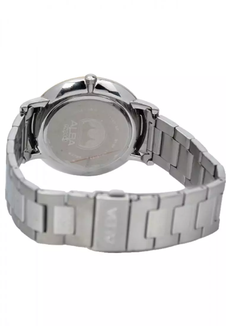 Jam Tangan Pria Alba Original Garansi Resmi AH8400 AH8400X1 Strap Stainless Steel Silver