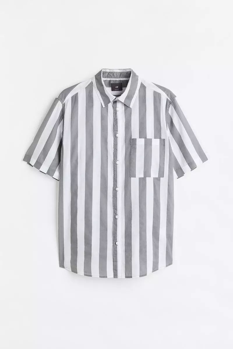 h&m short sleeve button up