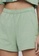 Les Girls Les Boys green Single Jersey Deconstructed Loose Shorts 1FCAFAA80E8405GS_3