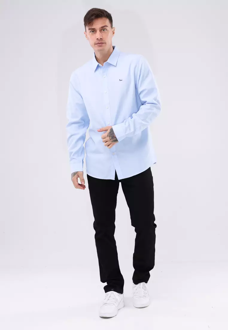 Woven Polo Long Sleeve