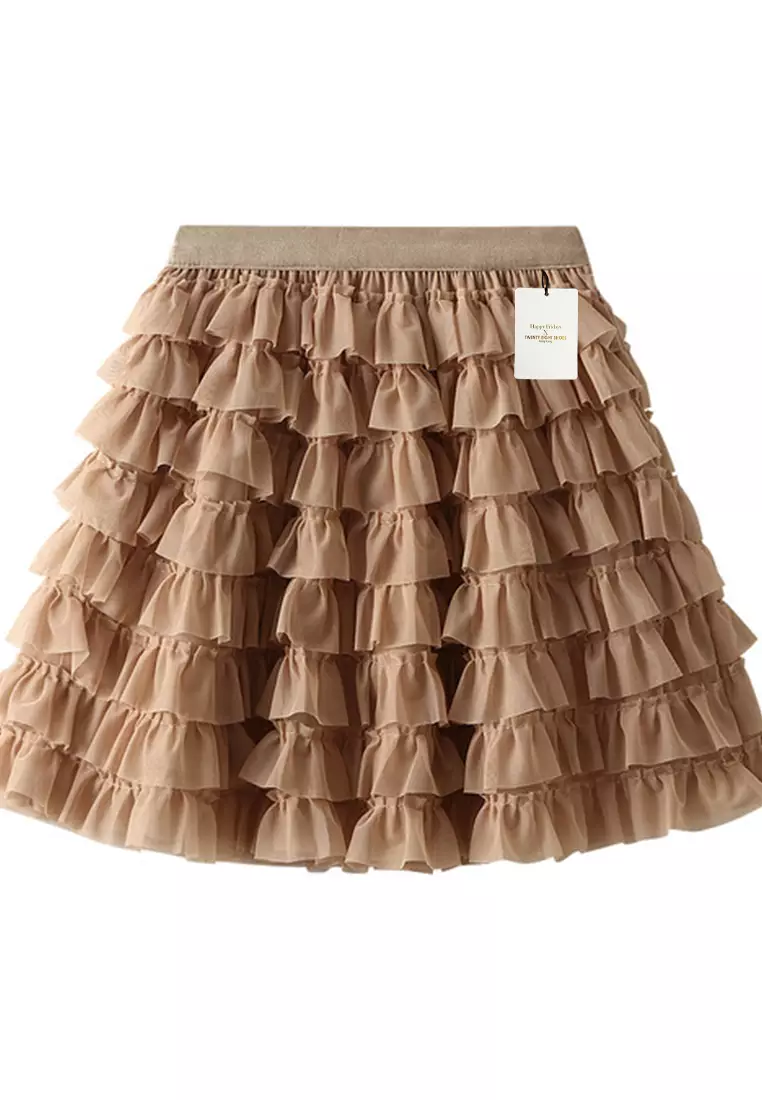 Twenty Eight Shoes High Waist Mesh Cake Mini Skirt AF-D2305